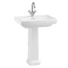 Urlington Bathroom Burlington Riviera 650mm Square Basin + Full Pedestal 2 Urlington Bathroom Burlington Riviera 650mm Square Basin + Full Pedestal -Shower Baths Discount riv2nthriv6 l
