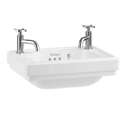 Urlington Bathroom Burlington Riviera 450mm 2TH Wall Hung Cloakroom Basin