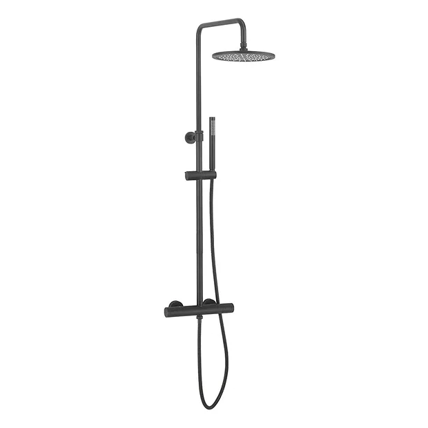 Crosswater Central Matt Black Height Adjustable Thermostatic Shower 5 Crosswater Central Matt Black Height Adjustable Thermostatic Shower - Image 3