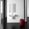 Roca - The Gap 550mm 1 Tap Hole Basin With Semi Pedestal