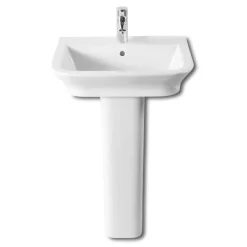 Roca - The Gap 550mm 1 Tap Hole Basin With Full Pedestal