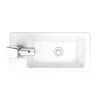 Victorian Plumbing Rondo Wall Hung Small Cloakroom Basin Package -Shower Baths Discount ronpkd5