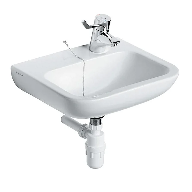 Armitage Shanks Portman 21 50cm Right Hand Taphole Washbasin (No Overflow) 3 Armitage Shanks Portman 21 50cm Right Hand Taphole Washbasin (No Overflow)