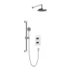 Heritage Bathroom Heritage Dartmouth Concealed Thermostatic Shower With Fixed Head And Flexible Kit - Chrome -Shower Baths Discount sdacdual01