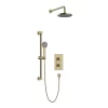 Heritage Bathroom Heritage Dartmouth Concealed Thermostatic Shower With Fixed Head And Flexible Kit - Brushed Brass 2 Heritage Bathroom Heritage Dartmouth Concealed Thermostatic Shower With Fixed Head And Flexible Kit - Brushed Brass -Shower Baths Discount sdacdual02