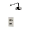 Heritage Bathroom Heritage Dawlish Concealed Valve With 6" Fixed Head - Brushed Nickel