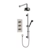 Heritage Bathroom Heritage Dawlish Concealed Valve With 6" Fixed Head & Adjustable Riser - Brushed Nickel