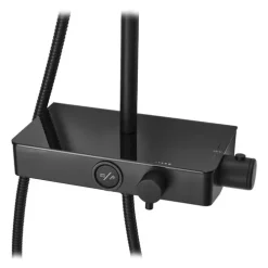 Triton Push Button Thermostatic Shower Mixer - Matte Black -Shower Baths Discount sfxpbdivblk d1