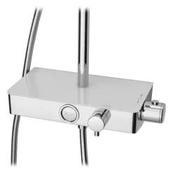 Triton Push Button Thermostatic Shower Mixer - Chrome -Shower Baths Discount sfxpbdivchr d1