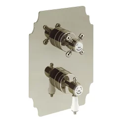 Heritage Bathroom Heritage Glastonbury Recessed Shower With Premium Fixed Head Kit - Vintage Gold