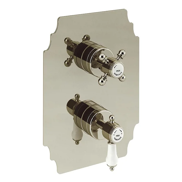 Heritage Bathroom Heritage Glastonbury Recessed Shower With Premium Fixed Head Kit - Vintage Gold 3 Heritage Bathroom Heritage Glastonbury Recessed Shower With Premium Fixed Head Kit - Vintage Gold