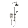 Heritage Bathroom Heritage Glastonbury Recessed Shower With Premium Fixed Head & Flexible Riser Kit - Brushed Nickel -Shower Baths Discount sgdual06