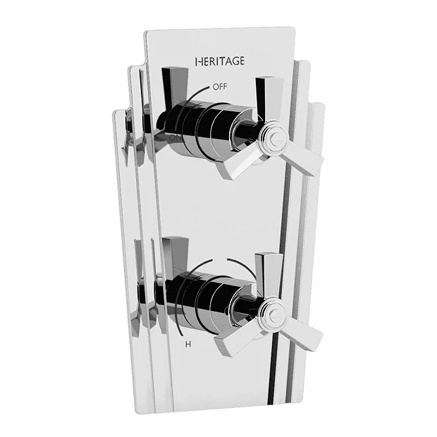 Heritage Bathroom Heritage Gracechurch Recessed Shower With Deluxe Fixed Head And Flexible Riser Kit - Chrome 3 Heritage Bathroom Heritage Gracechurch Recessed Shower With Deluxe Fixed Head And Flexible Riser Kit - Chrome