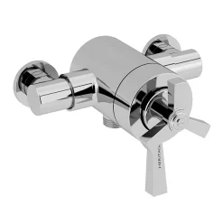 Heritage Bathroom Heritage Gracechurch Exposed Shower With Deluxe Flexible Riser Kit - Chrome