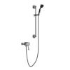 Heritage Bathroom Heritage Glastonbury Exposed Shower With Premium Flexible Riser Kit - Brushed Nickel 2 Heritage Bathroom Heritage Glastonbury Exposed Shower With Premium Flexible Riser Kit - Brushed Nickel -Shower Baths Discount sgsin07