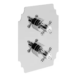 Heritage Bathroom Heritage Hartlebury Recessed Shower With Premium Fixed Head Kit - Chrome