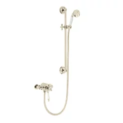Heritage Bathroom Heritage Hartlebury Exposed Shower With Premium Flexible Riser Kit - Vintage Gold