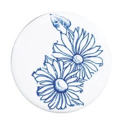 Silverdale Bathroom Silverdale Victorian Blue Garden Pattern 635mm Wide Basin With Full Pedestal