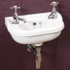Silverdale Bathroom Silverdale Victorian Micro Cloakroom Basin - 400mm Wide 2 Silverdale Bathroom Silverdale Victorian Micro Cloakroom Basin - 400mm Wide -Shower Baths Discount silverdalevictorianmicrocloakroombasin400mmwidel