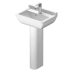Duravit Starck 3 1TH Basin + Full Pedestal -Shower Baths Discount sk501thfp l