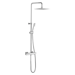 Crosswater - Atoll Square Multifunction Thermostatic Shower Valve And Kit