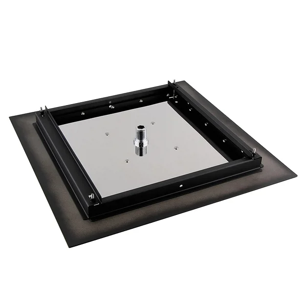 Arezzo 400mm Matt Black Recessed Square Shower Package With Concealed Valve + Handset 6 Arezzo 400mm Matt Black Recessed Square Shower Package With Concealed Valve + Handset - Image 4
