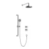 Heritage Bathroom Heritage Salcombe Concealed Thermostatic Shower With Fixed Head And Flexible Kit - Chrome -Shower Baths Discount ssacdual01