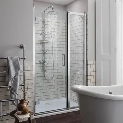 Urlington Bathroom Burlington Stour Thermostatic Exposed Two Outlet Shower Valve, Rigid Riser, Hose & Handset With Fixed Shower Head -Shower Baths Discount stour3 d2