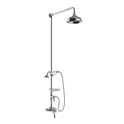 Heritage Bathroom Heritage Trinity Exposed Dual Control With Rigid Riser And Diverter - Chrome