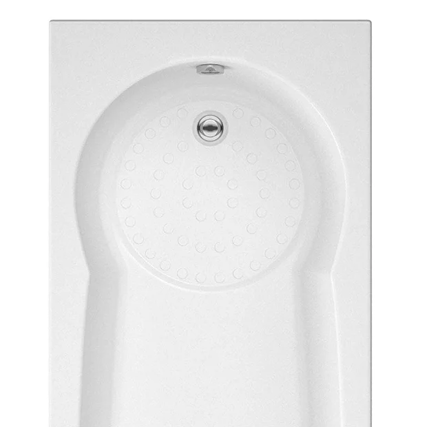 Victorian Plumbing Taranto 1700x800 Textured Anti-Slip Base Keyhole Shower Bath 5 Victorian Plumbing Taranto 1700x800 Textured Anti-Slip Base Keyhole Shower Bath - Image 3