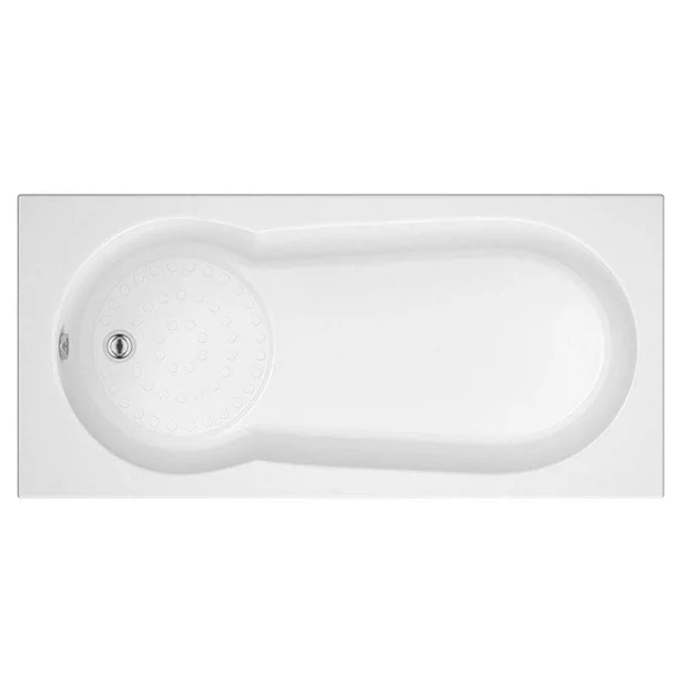 Victorian Plumbing Taranto 1700x800 Textured Anti-Slip Base Keyhole Shower Bath 4 Victorian Plumbing Taranto 1700x800 Textured Anti-Slip Base Keyhole Shower Bath - Image 2