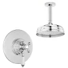 Victorian Plumbing Lancaster Traditional Dual Concealed Thermostatic Shower Valve + Ceiling Mounted 8" Rose 1 Victorian Plumbing Lancaster Traditional Dual Concealed Thermostatic Shower Valve + Ceiling Mounted 8" Rose -Shower Baths Discount tdctsvpk2nwl