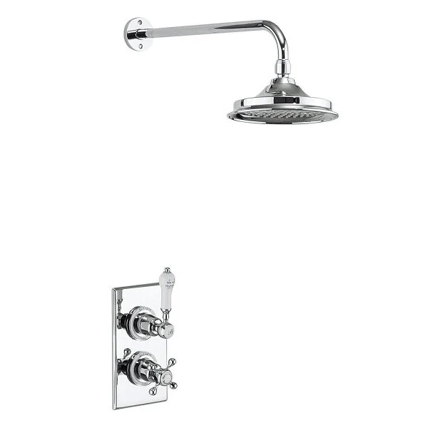 Urlington Bathroom Burlington Trent Thermostatic Concealed Single Outlet Shower Valve With Fixed Head 3 Urlington Bathroom Burlington Trent Thermostatic Concealed Single Outlet Shower Valve With Fixed Head