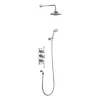 Urlington Bathroom Burlington Medici Trent Thermostatic Concealed Two Outlet Shower Valve, Hose & Handset With Fixed Head 2 Urlington Bathroom Burlington Medici Trent Thermostatic Concealed Two Outlet Shower Valve, Hose & Handset With Fixed Head -Shower Baths Discount tf3smed l