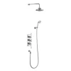 Urlington Bathroom Burlington Trent Thermostatic Concealed Two Outlet Shower Valve, Hose & Handset With Fixed Head -Shower Baths Discount tf3sv16 ln