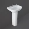 RAK Ceramic RAK Tonique 45cm Basin 1TH With Full Pedestal -Shower Baths Discount ton45bas1ped l