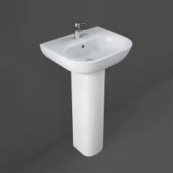 RAK Ceramic RAK Tonique 45cm Basin 1TH With Full Pedestal