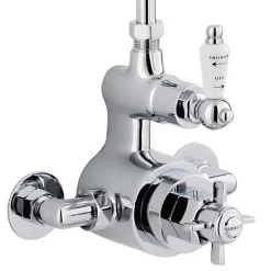 Ultra Traditional Exposed Thermostatic Shower Package With Twin Valve & Riser Kit 10 Ultra Traditional Exposed Thermostatic Shower Package With Twin Valve & Riser Kit -Shower Baths Discount traditionalexposedshowervalverigidriserag302a3170nwd2