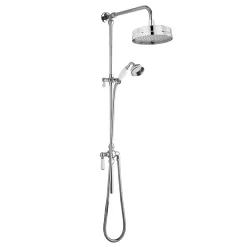 Nui Traditional Luxury Rigid Riser Kit With Diverter & Twin Exposed Shower Valve -Shower Baths Discount traditionalluxuryrigidriserkitwithdivertertwinexposedshowervalved2