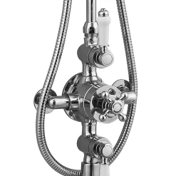 Trafalgar Traditional Triple Exposed Valve With Spout - Chrome -Shower Baths Discount trafalgartraditionaltripleexposedvalvewithspoutchromed2