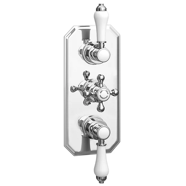 Trafalgar Triple Concealed Shower Valve Inc. Outlet Elbow, Handset & Curved Arm With Fixed Head 7 Trafalgar Triple Concealed Shower Valve Inc. Outlet Elbow, Handset & Curved Arm With Fixed Head - Image 5