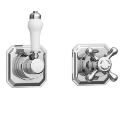 Trafalgar Concealed Individual Stop Tap + Thermostatic Control Valve With With Slider Rail Kit 11 Trafalgar Concealed Individual Stop Tap + Thermostatic Control Valve With With Slider Rail Kit -Shower Baths Discount trafisvpk3 d2