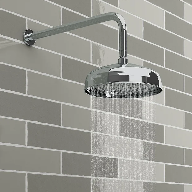 Trafalgar Traditional Concealed Individual Diverter + Thermostatic Control Valve With Handset + 8" Shower Head 5 Trafalgar Traditional Concealed Individual Diverter + Thermostatic Control Valve With Handset + 8" Shower Head - Image 3