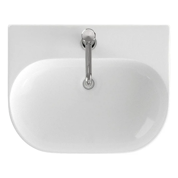 Britton Bathrooms Trim 500mm 1TH Basin With Full Pedestal 3 Britton Bathrooms Trim 500mm 1TH Basin With Full Pedestal
