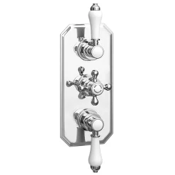 Trafalgar Traditional Dual Shower Heads With Concealed Valve -Shower Baths Discount tsv63pkd d1