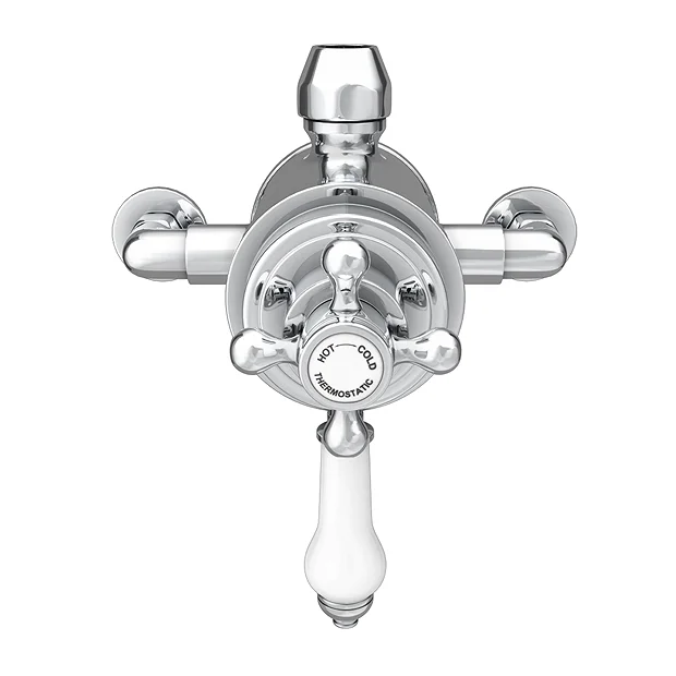 Trafalgar Traditional Luxury Rigid Riser Kit With Diverter + Dual Exposed Shower Valve 6 Trafalgar Traditional Luxury Rigid Riser Kit With Diverter + Dual Exposed Shower Valve - Image 4