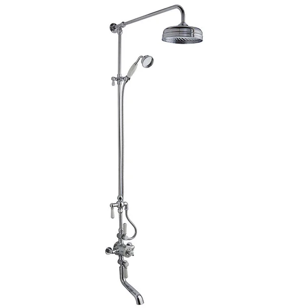 Hudson Reed Topaz Triple Thermostatic Shower Valve With Rigid Riser Kit & Bath Spout 4 Hudson Reed Topaz Triple Thermostatic Shower Valve With Rigid Riser Kit & Bath Spout - Image 2