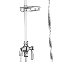 Trafalgar Traditional Deluxe Exposed Shower - Chrome -Shower Baths Discount ttdxc d4
