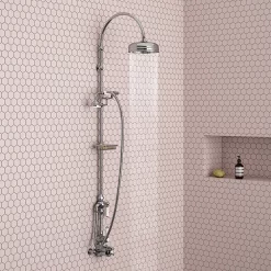 Trafalgar Traditional Deluxe Exposed Shower - Chrome