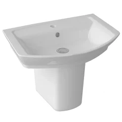 Hudson Reed Maya Basin 1TH + Semi Pedestal 9 Hudson Reed Maya Basin 1TH + Semi Pedestal -Shower Baths Discount uabsp d2
